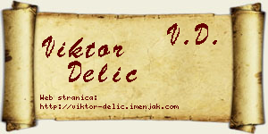 Viktor Delić vizit kartica